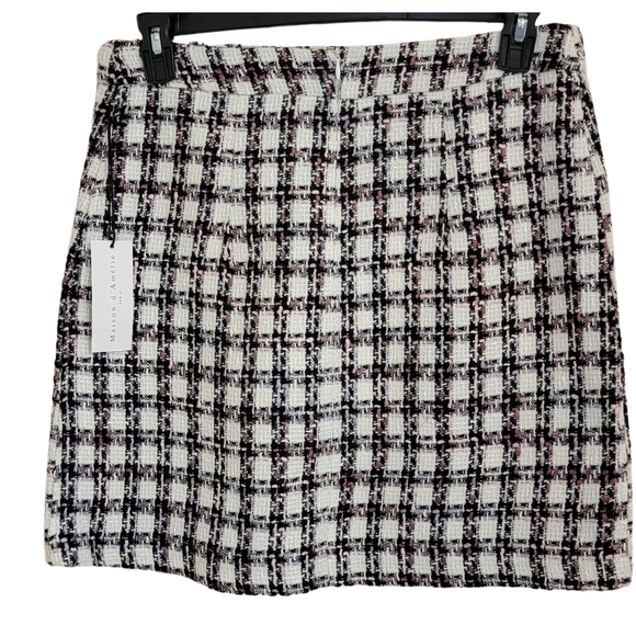 NWT Maison d' Amelie Paris Plaid Skirt - Picture 2 of 6